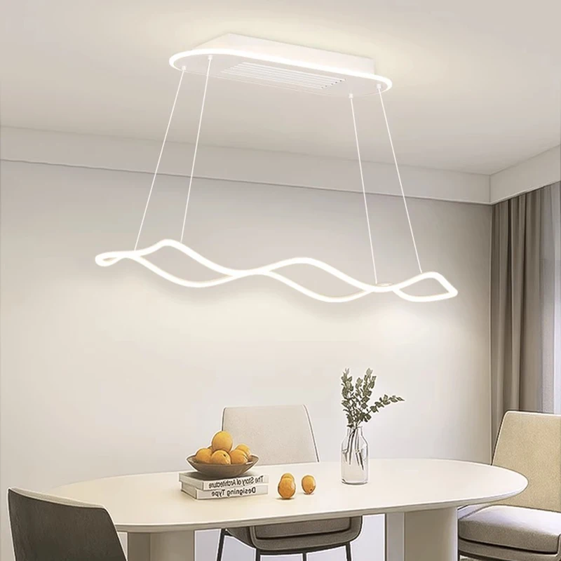 Modern white ceiling fan lights for living room Chandeliers for dining room Pendant lamp hanging ceiling lights with led lights