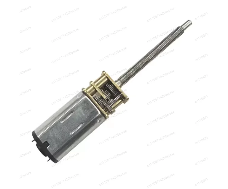 12-N30 Gear DC Reduction Motor Low-speed Small Motor M3 * 34 Screw Extended Shaft Flange Travel Nut