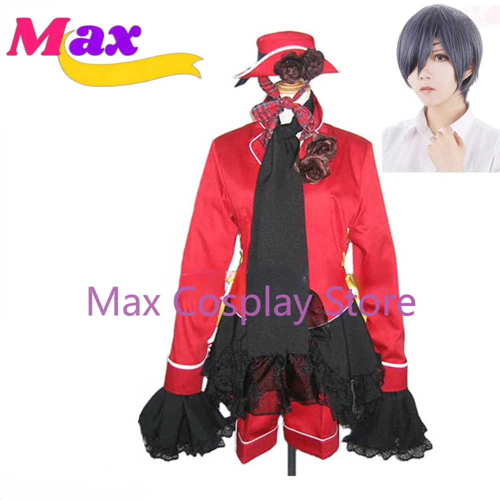 Wby2 Anime Ciel fantôme rouge garçon Lolita Cosplay Costume taille personnalisée