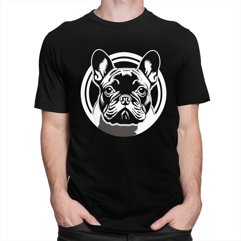 Custom Kawaii French Bulldog T Shirt Homme Soft Cotton Tee Tshirts Short Sleeve Urban T-shirt Gift