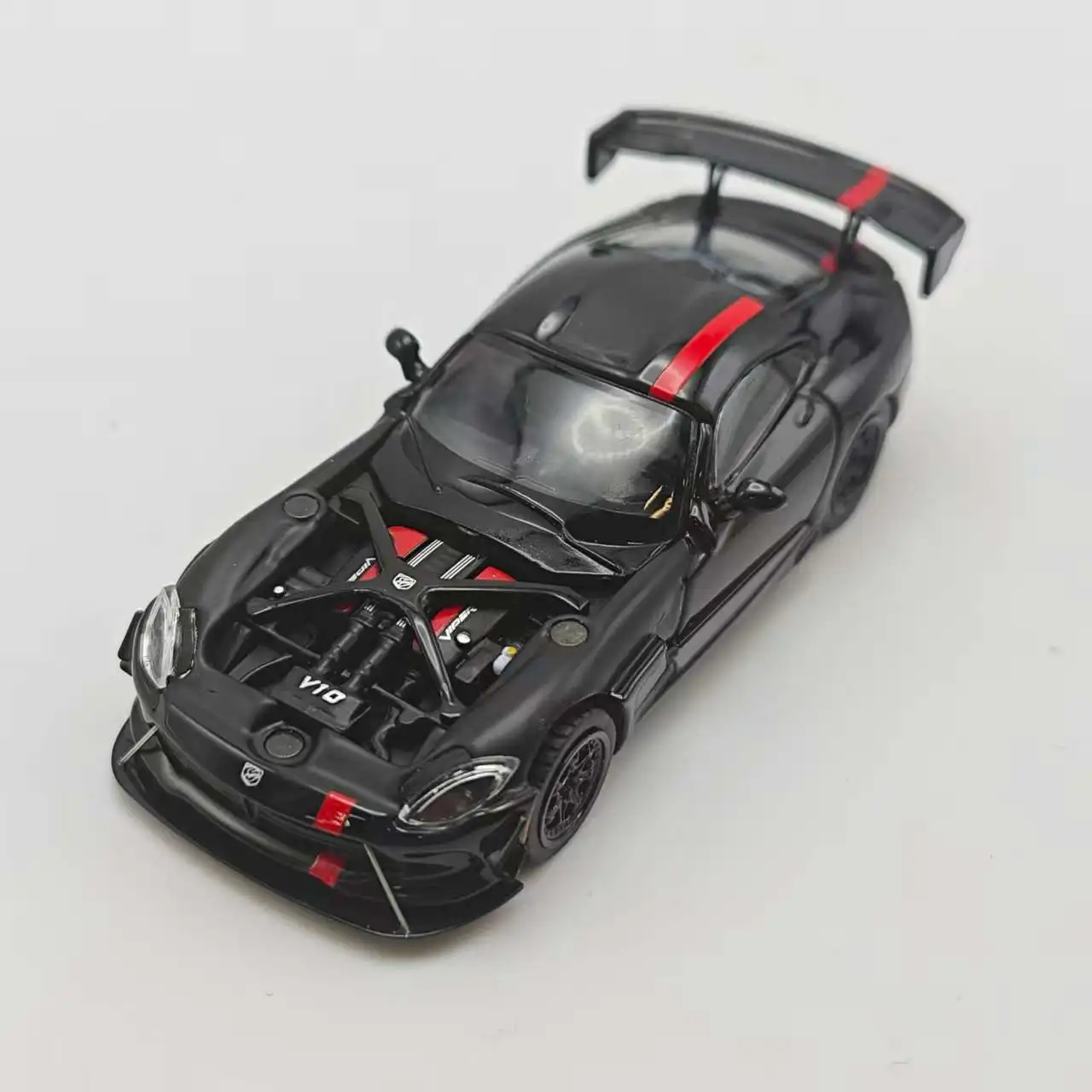 Hone Model HM 1:64 Viper ACR Limited Edition Black Alloy Car Model Front Cover Openable