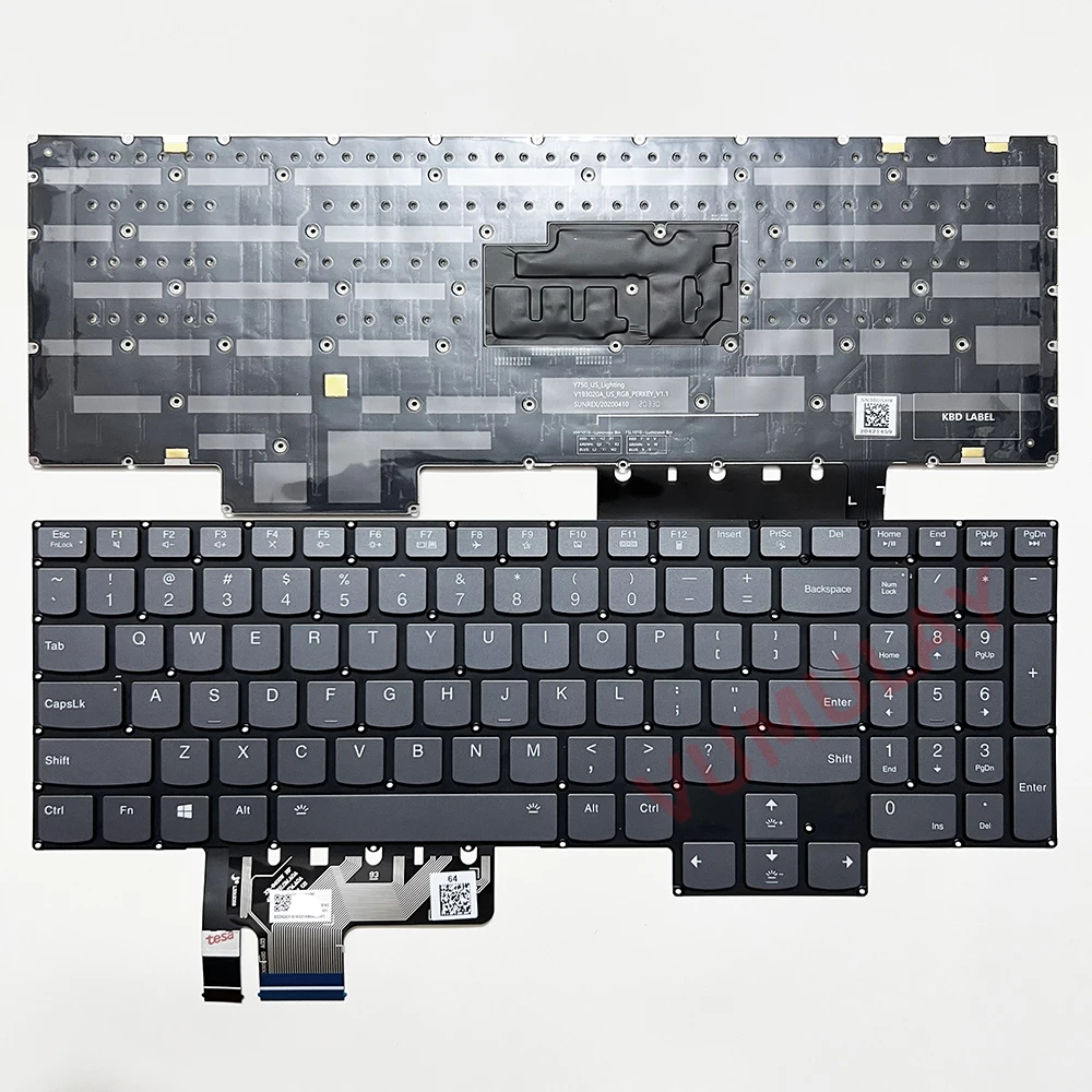 

US/Russian RGB Backlit Keyboard for Lenovo Legion 7-16ACHg6 7-16ITHg6 7-15IMH05 7-15IMHg05 S7-15ACH6 S7-15ARH5 S7-15IMH5 RU