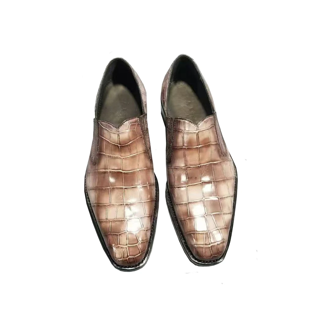 

yinshang men dress shoes male crocodile shoes wedding office business shoes fashion mem shoes