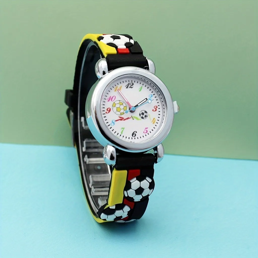 Детские 3D футбольные часы, спортивные часы с героями мультфильмов, игровые часы для мальчиков и девочек