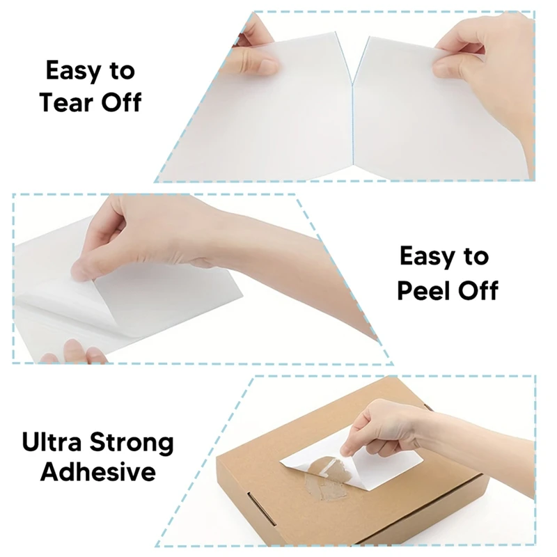 Top-Direct Thermal Labels 500 Labels Per Stacked -Strong Adhesive For Shipping Label