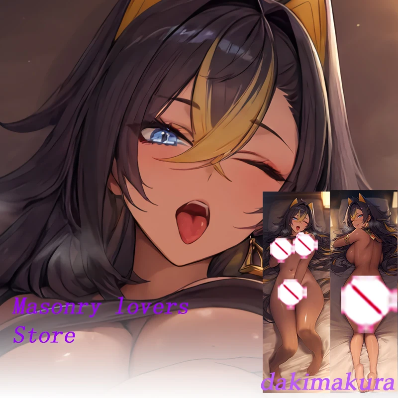 هدية وسادة للجسم بالحجم الطبيعي مطبوعة على الوجهين من Dakimakura Anime Dehya Genshin Impact