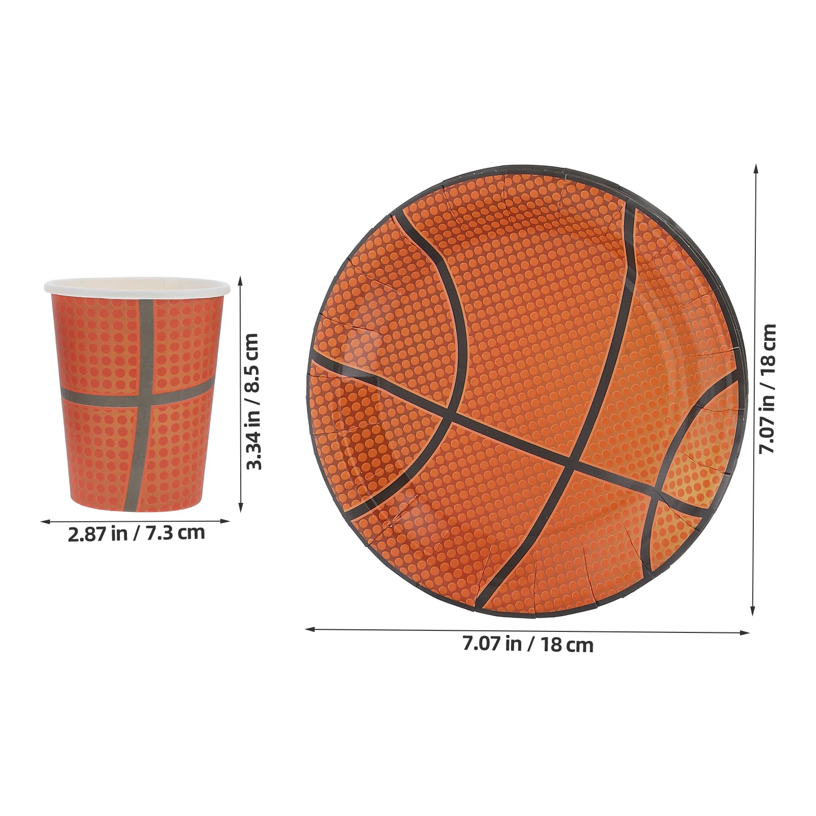 

1Set Sports Ball Paper Tableware Disposable Food-Grade Dinnerware Cutlery Sports Ball Theme Party Supplies Decoration