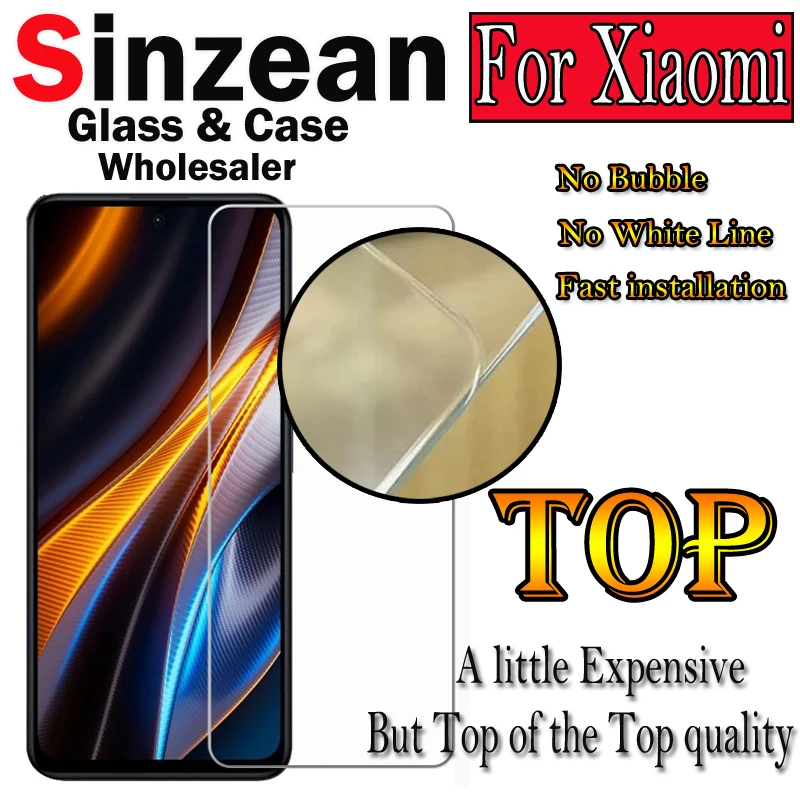 50/100pcs For Xiaomi 14 13 Pro POCO X6 NEO X5 X4 M4 M5 M6 Pro C55  Redmi Note 13 Pro TOP Clear Tempered Glass Screen Protector