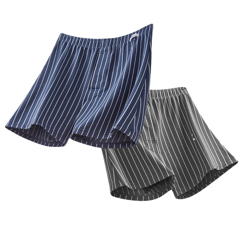 3Pack Mens Aro Pants Striped Boxershorts Ice Silk Mesh Boxers Pack Summer Loose Fit Pajama Pants