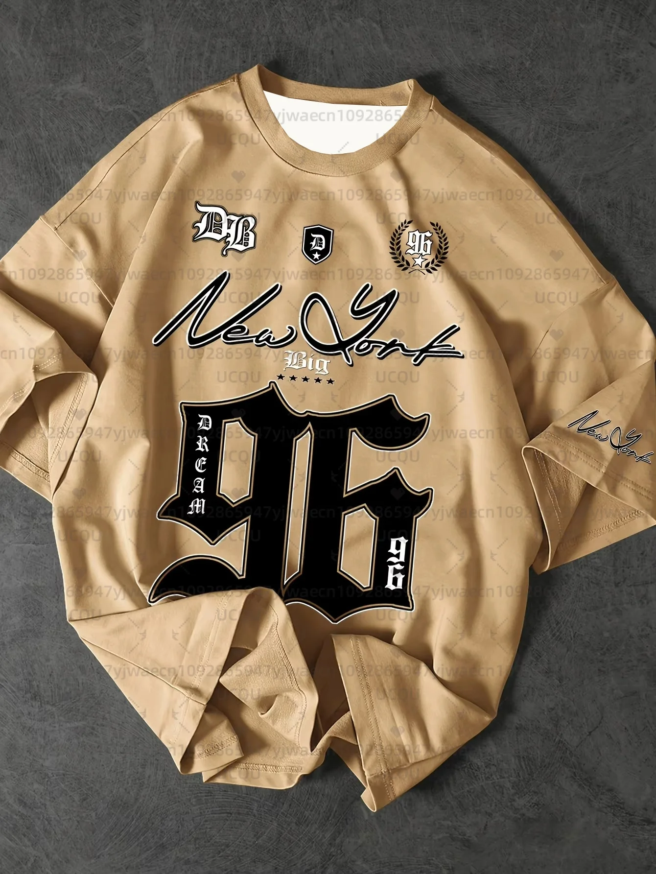 الرجال قميص رياضي نيويورك 96 طباعة تي شيرتات قصيرة الاكمام الصيف الجرافيك تي شيرت الفانيلة حجم كبير المرأة تي شيرت رياضي بلايز