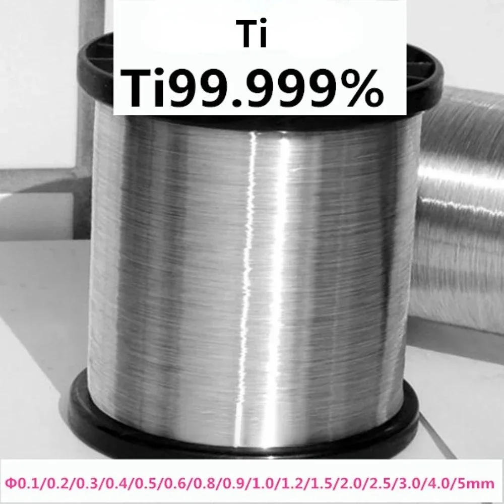 SAIDKOCC 1000mm Titanium Wire Diameter 0.1mm-8mm for Scientific Research