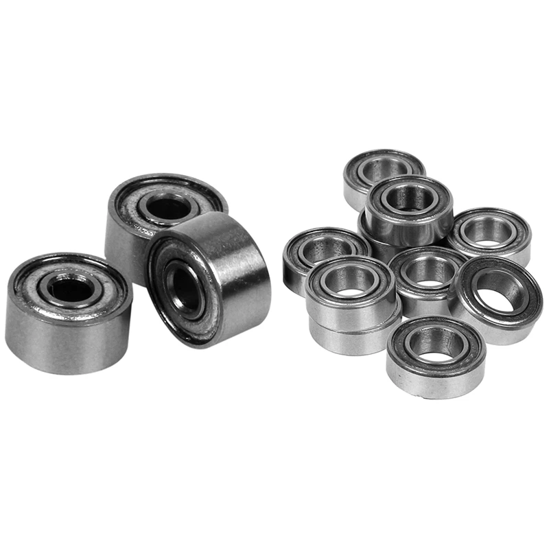 

10Pcs Miniature Rubber Sealed Metal Shielded Metric Radial Ball Bearing, MR126 ZZ 6 X 12 X 4MM & 10Pcs 692 ZZ 2X6X3MM