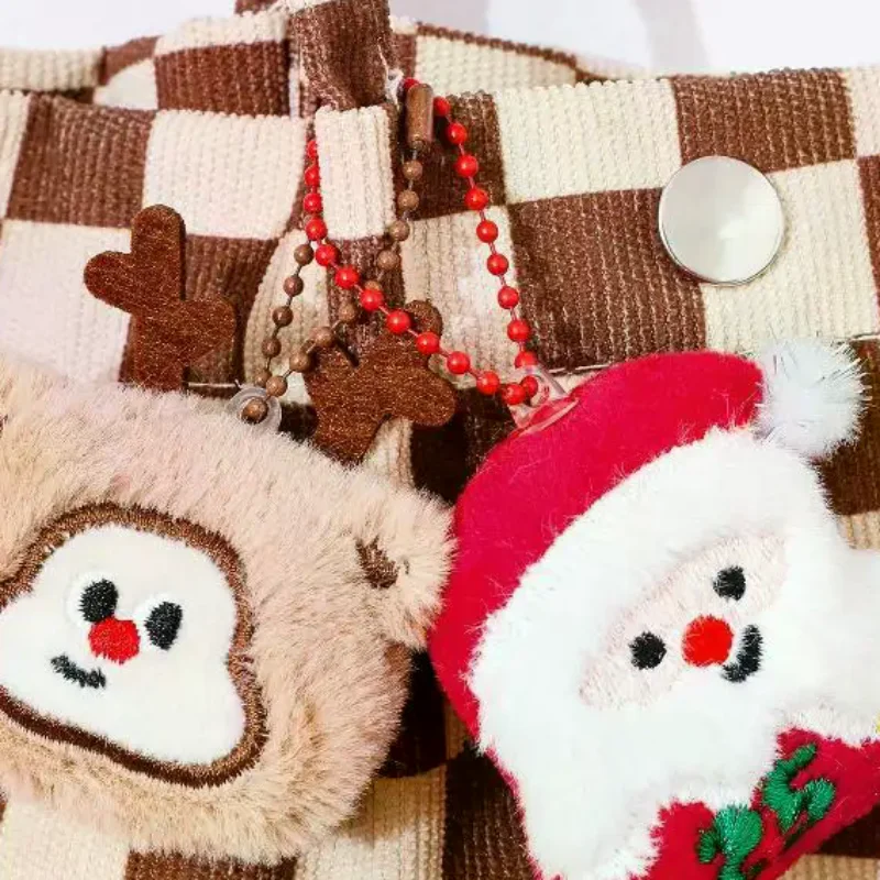 クリスマスぬいぐるみ飾りかわいいサンタクロース雪だるま星キーホルダーポータブルバッグペンダントバックパックぶら下げ装飾ギフト友人への