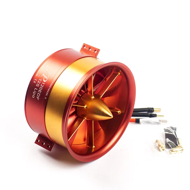 JP Full Metal 120mm ducted Fan with Motor free shipping,for airplane model ,the motor is 5060 KV750 for 12S battery