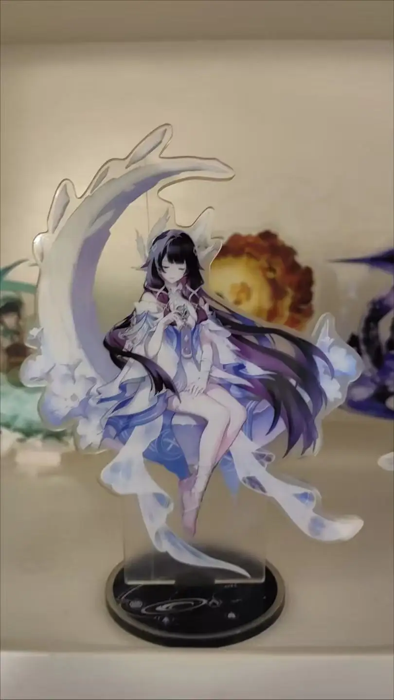 

Cos Doll For Genshin Impact Columbina Anime Acrylic Figure Ornament Stand Decor Standing Sign Pendant Toy Anime Cosplay gift
