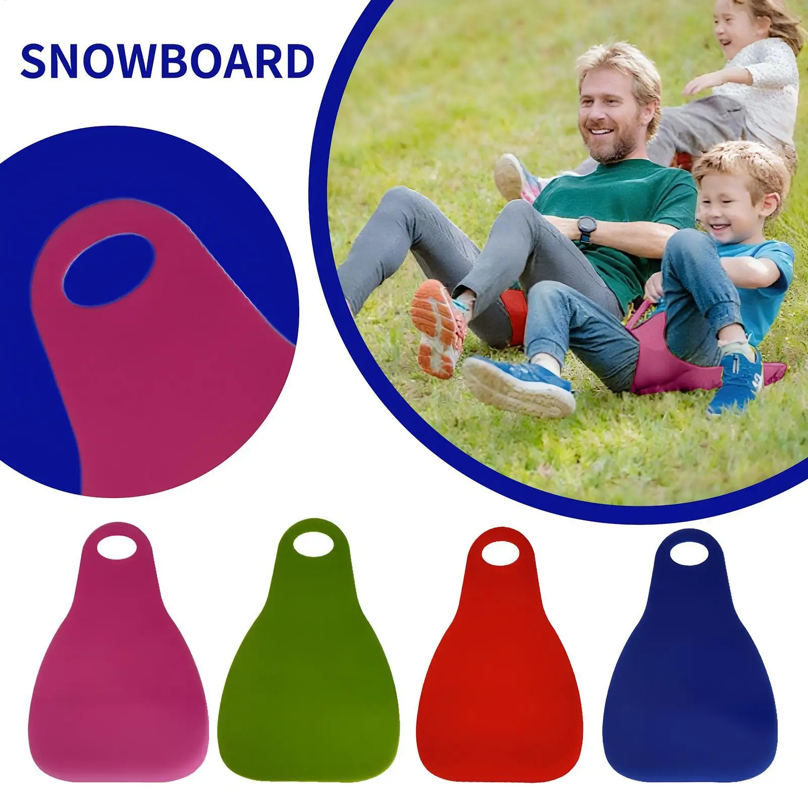 

4pcs Roll-Up Snow Sled Set Portable Sledding Board for Toddlers Children Teens, Outdoor Winter Sports & Travel
