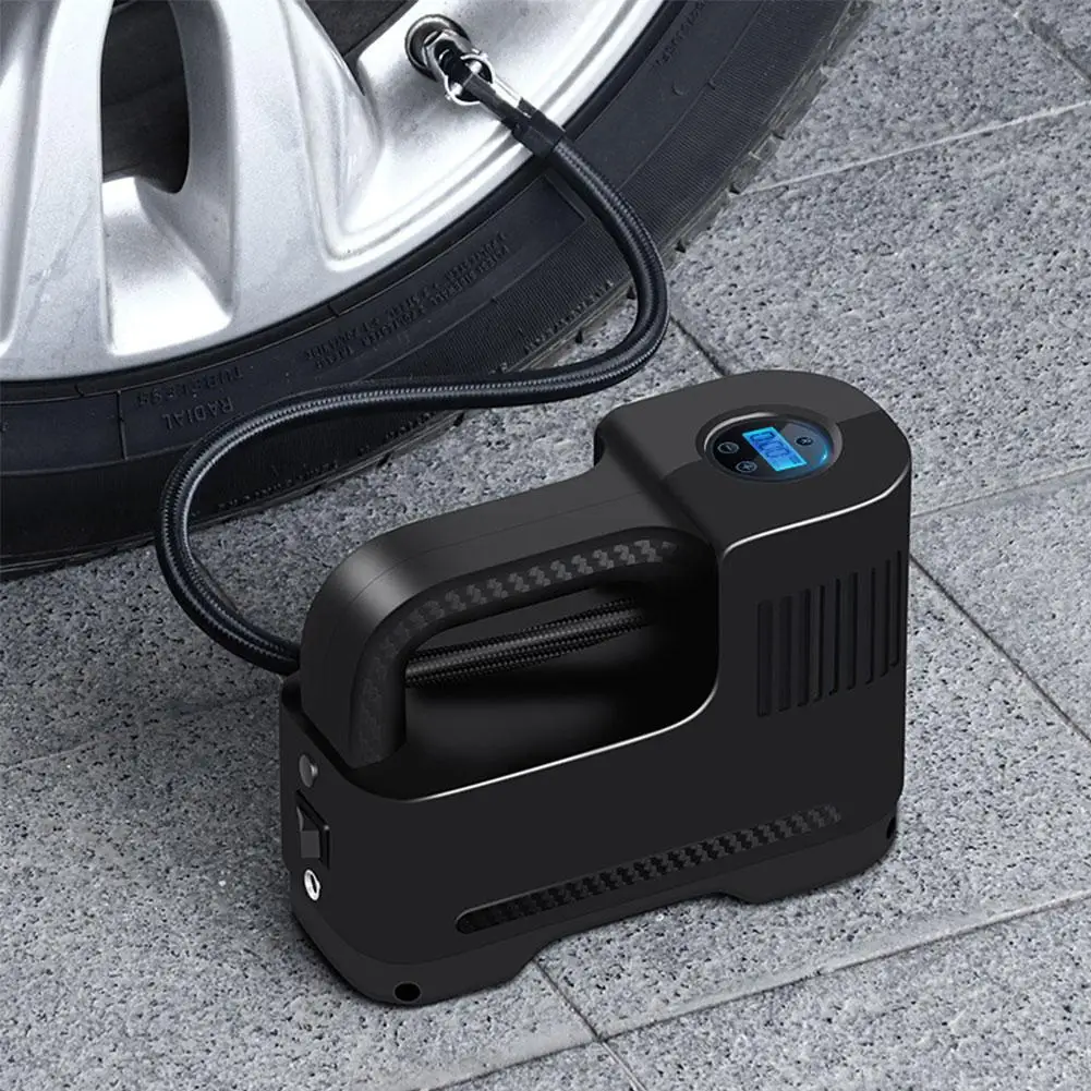 Car Air Pump Digital Tire Inflator Portable Air Compressor Accessories Car Pump Air Supplies Electronic Pump Electric H9L0