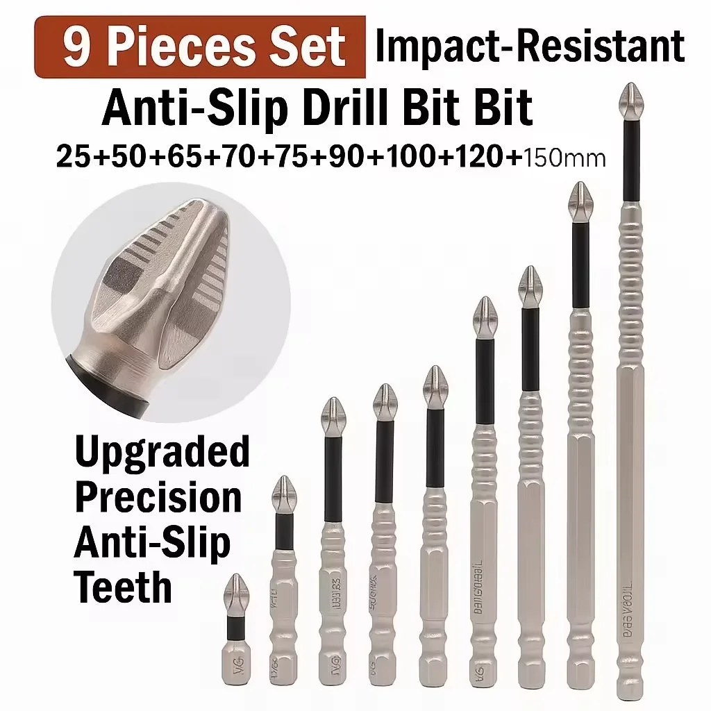 

K5 Anti-slip Impact Strong Magnetic Head Screwdriver Head Drill High Hardness Cross Head High Torque Alloy Head Drill Bit