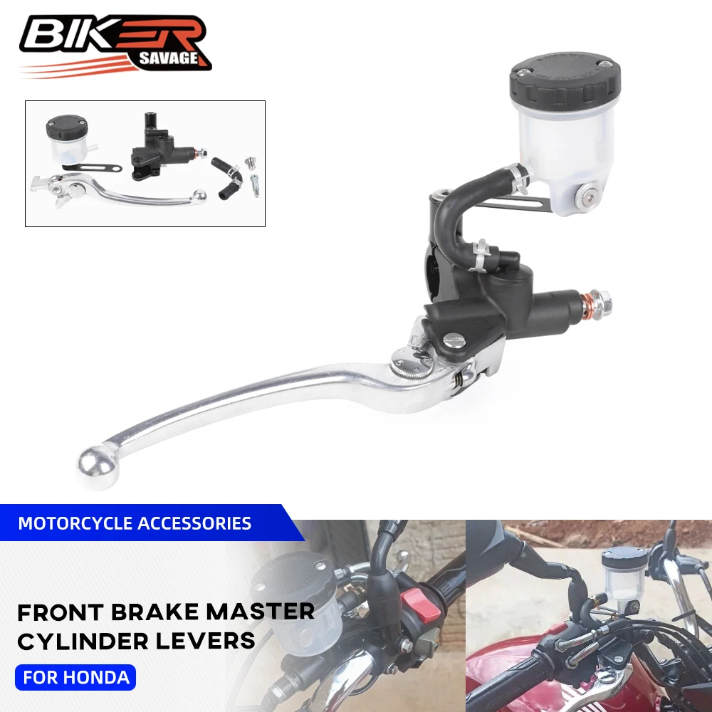 

NC750 NC700 Front Brake Master Cylinder Lever For Honda NC700S NC700X MSX125 Grom Z125 Monkey Lever With Oil Reservoir Tank Cup