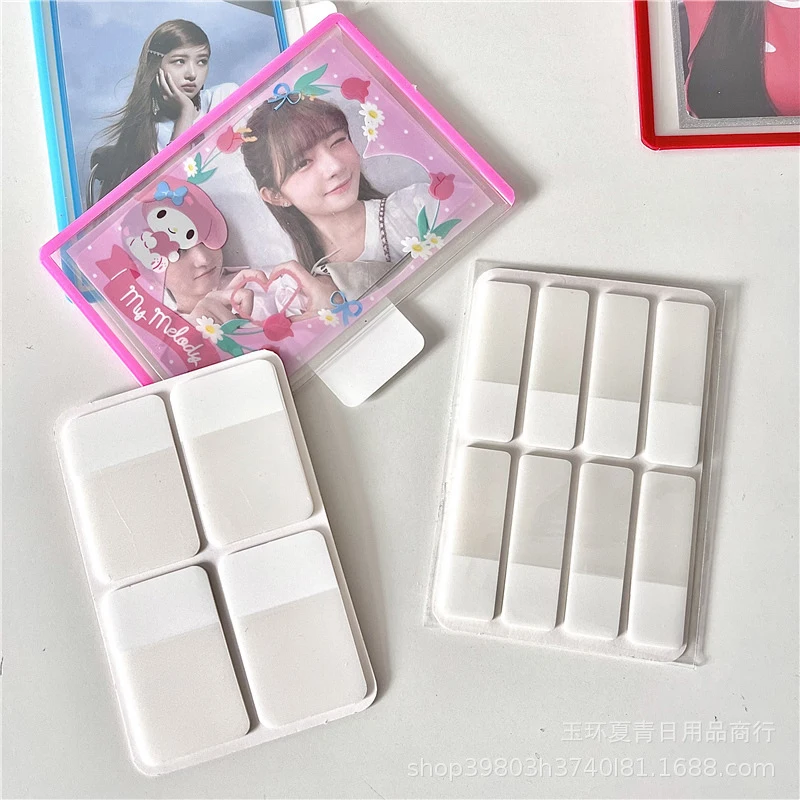 Hot 80/160 Pages Frosted Simple Pure White  Stickers Transparent Label Stickers DIY Sticky Notes Office School Supplies