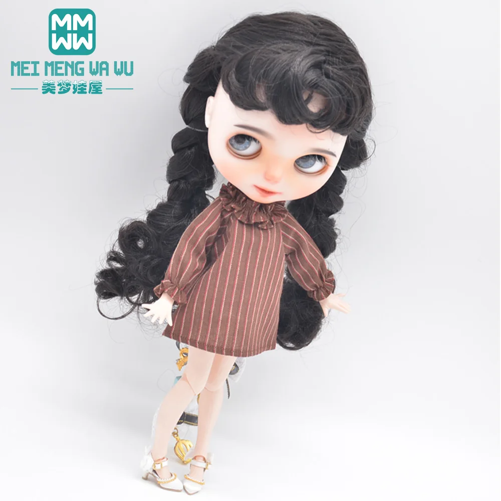 يناسب 28 سنتيمتر Blyth الملابس Azone OB22 OB24 دمية أنيقة مخطط تنورة عادية