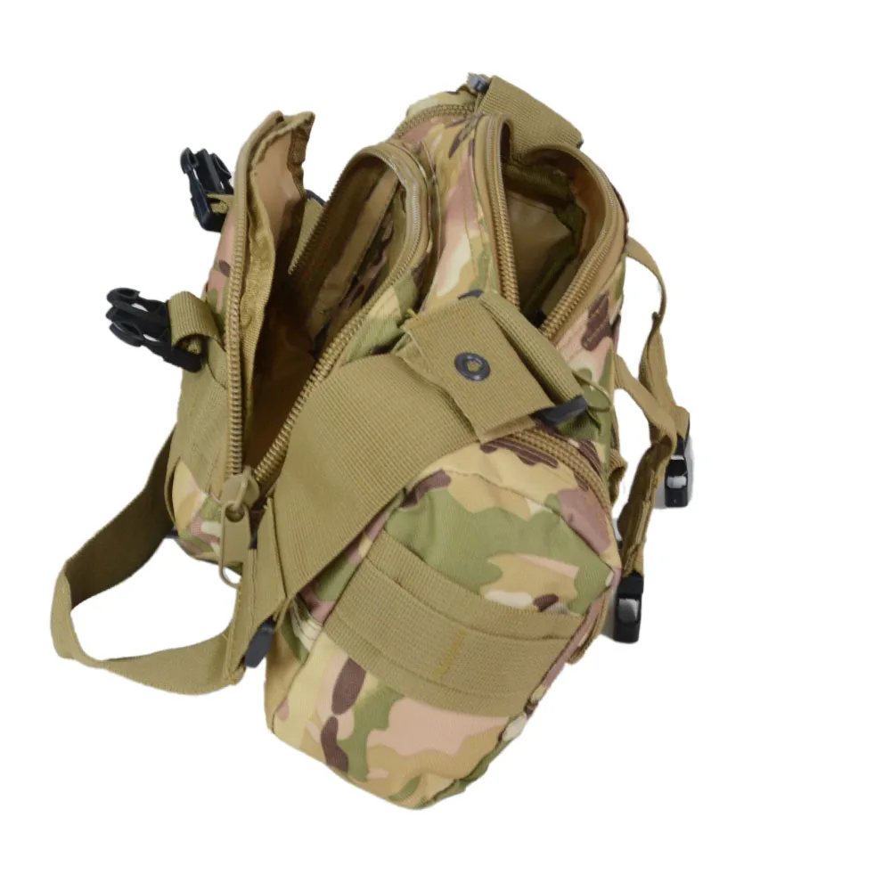 Esportes ao ar livre camuflagem ciclismo fotografia tático 3p saco de cintura de ataque mágico, multifuncional ao ar livre saco de ombro único