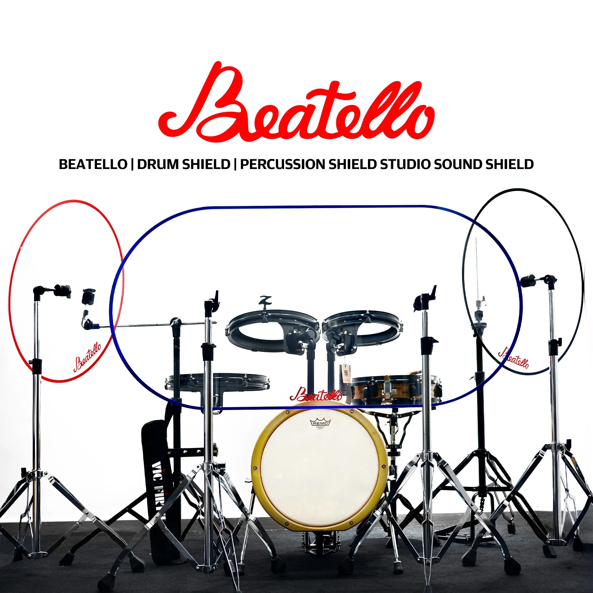 Baetello Clear Acrylic Drum Cage Panels Acoustic Shields Sound Barrier Booth Baffle for Studio Recording Church Live Concert