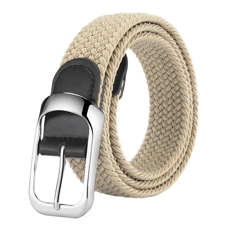 Hochwertiger Herrengürtel, modischer, atmungsaktiver Strickgürtel, passend zu Jeans für Männer. – Detail 6