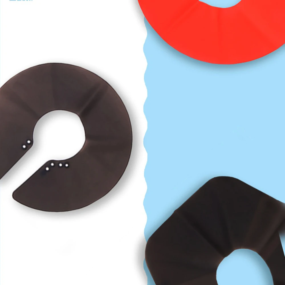 A94E-Protector de cuello chal magnético corte de pelo chal salón corte de pelo cuello capa envoltura Collar escudo impermeable silicona peluquería pelo C