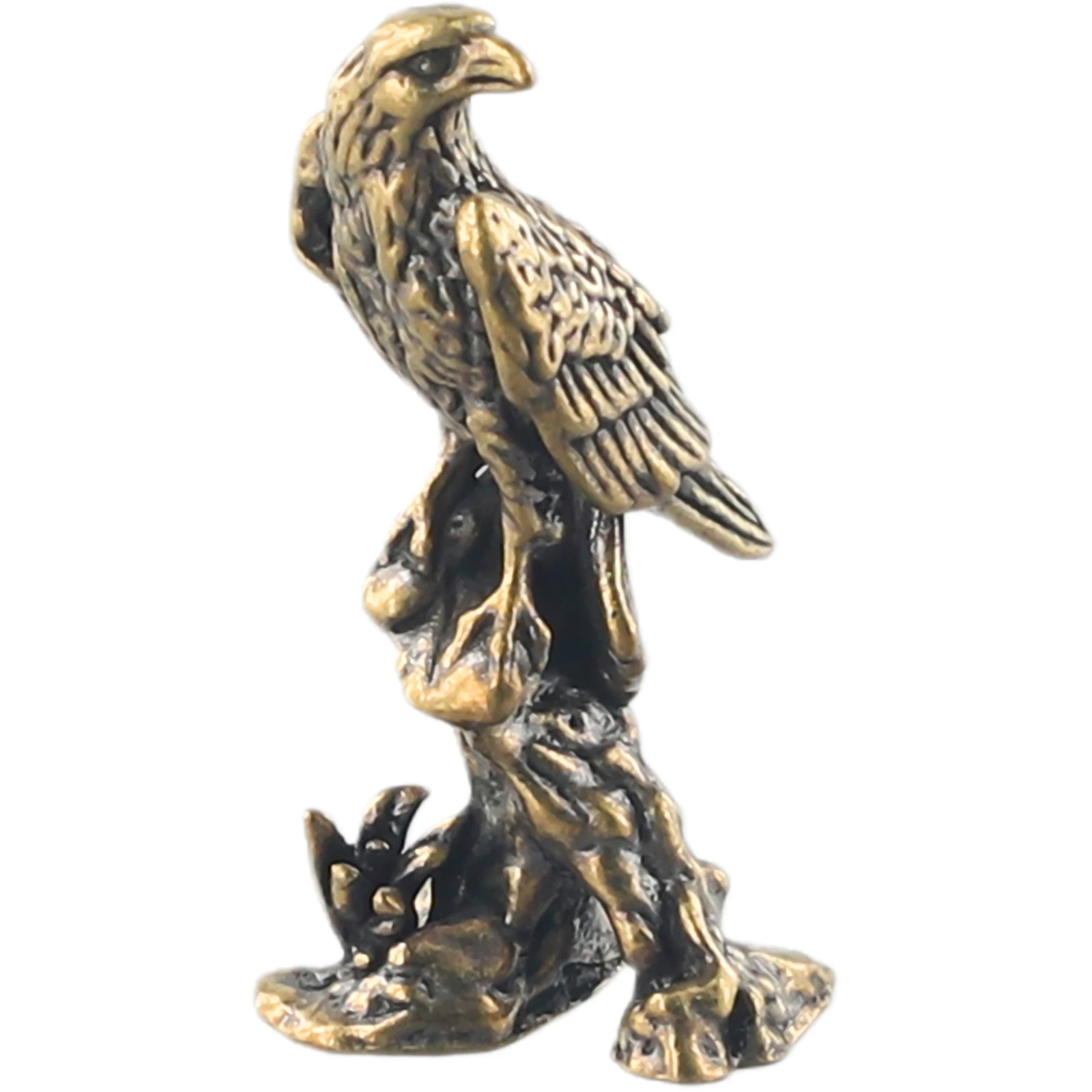 Exquisite Handcrafted Copper Eagle Ornament, Vintage Bird Decoration for Home and Office, Perfect for Bird Lovers