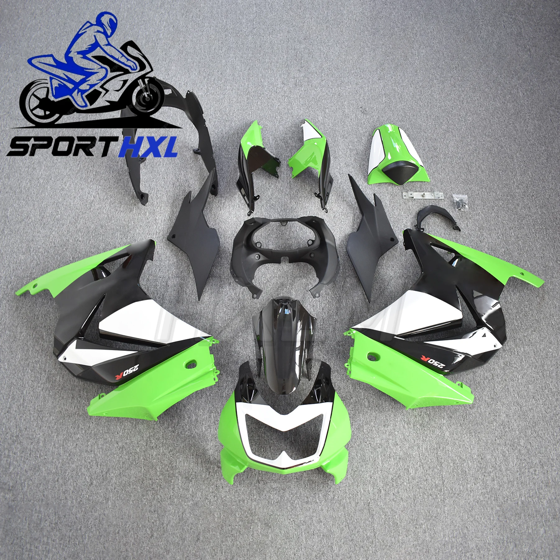 

or KAWASAKI NINJA 250 250R EX250 2008 2009 and 2010 2011 12 Motorcycle Fairing Kit ABS Body Injection Fairings Bodywork Bodykit