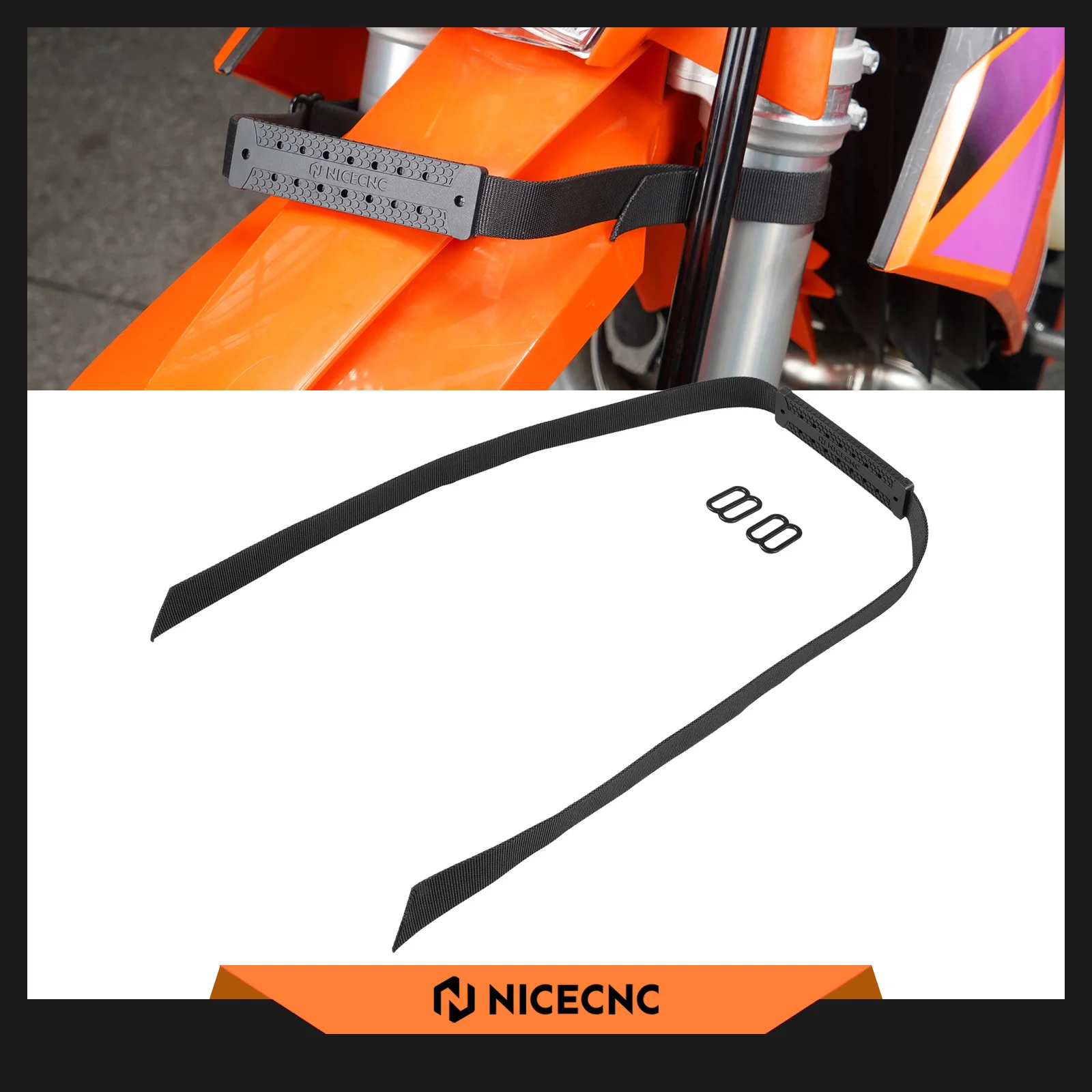 

NICECNC For 2025 2024 KTM EXC 300 6D TPI XCW XCFW EXCF 500 450 350 300 250 200 150 125 SX XC SXF Front Rear Lift Pull Strap Kit