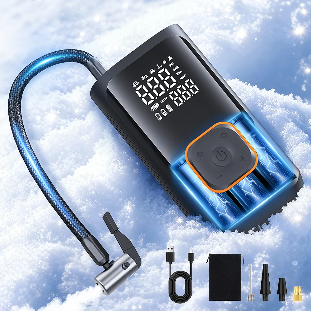 

YIJU автомобильный электрический воздушный насос портативный беспроводной надувной насос для шин надувной насос воздушный компрессор насос для автомобиля мотоцикла велосипедный мяч