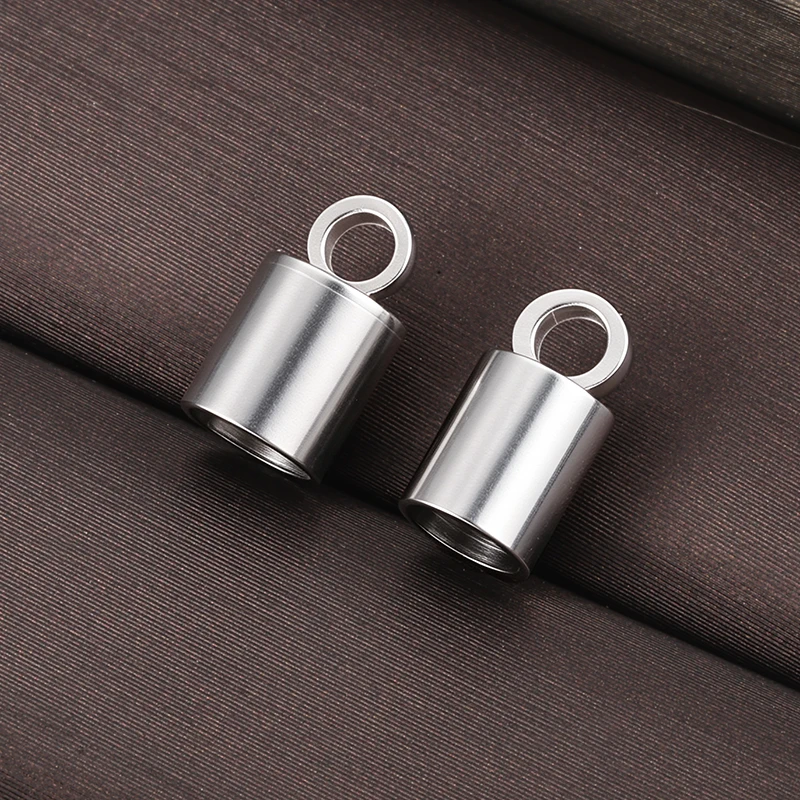 40Pcs Stainless Steel Integrated Bucket Pendants With Loop Not Fade For Handmade DIY Bracelet Necklace Jewelry Supplies