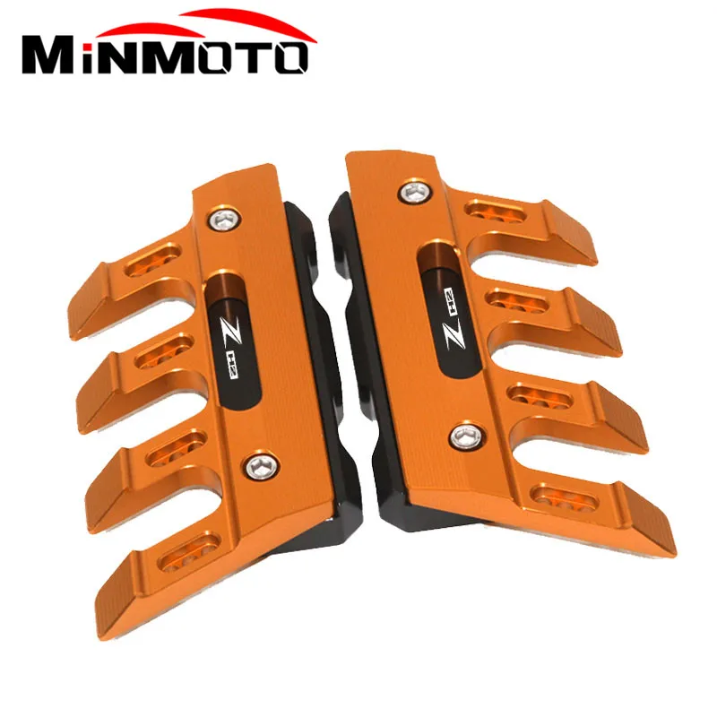 Met Logo Voor Kawasaki Zh2 Z H2 Motorfiets Voorvork Beschermer Spatbord Schuifregelaar Accessoires Spatbord