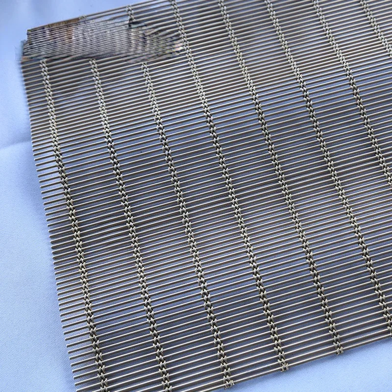 Never Rust Stainless Steel Woven Wire Drapery For Cabinet Doors Decoration