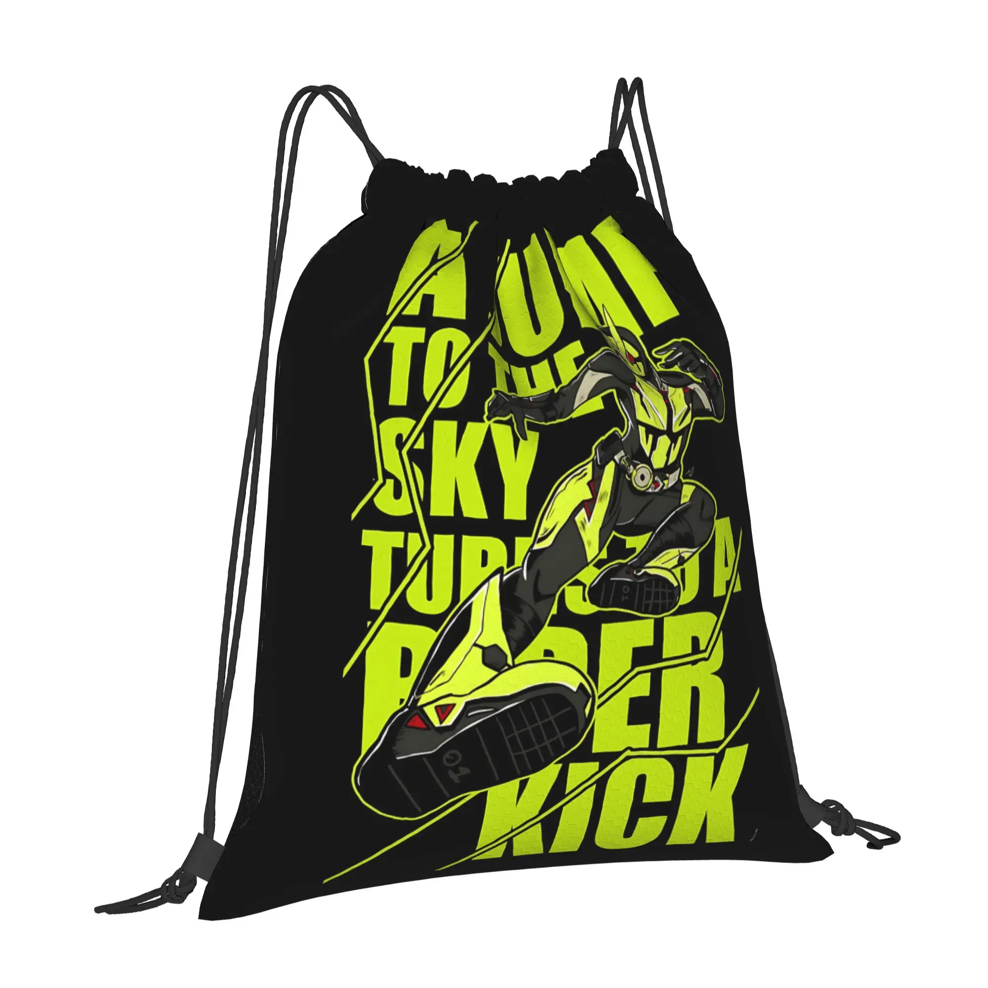 sports Pouch Kamen Rider  Portable Shopping Drawstring Bags Riding Backpack Gym Clothes Storage Backpacks