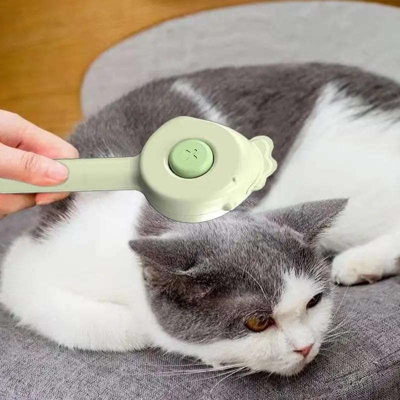 Self-Cleaning Slicker Brush Cute Long/Short Hair Cat Brush With Release Button Removes Tangled Hair For Pet Brush Tool