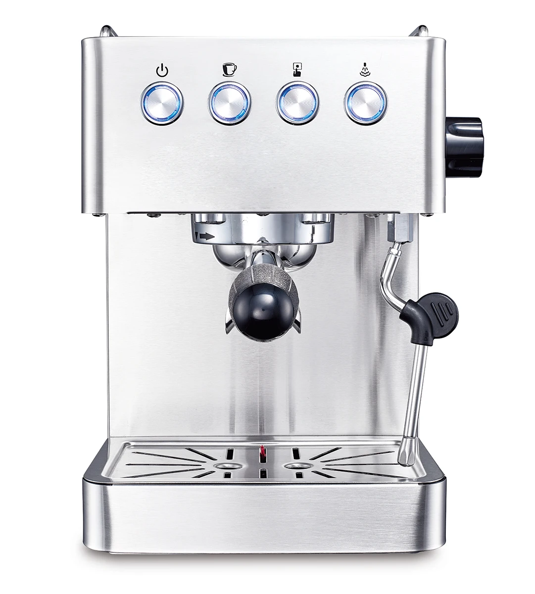 Silver Silver Espresso Machine , 15bar Home Espresso Maker