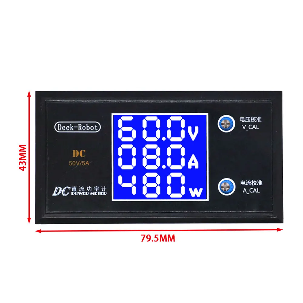 LCD Digital Voltmeter Ammeter Wattmeter Voltage Current Power Meter Volt Detector Tester Monitor DC 0 to 100V 10A 1000W