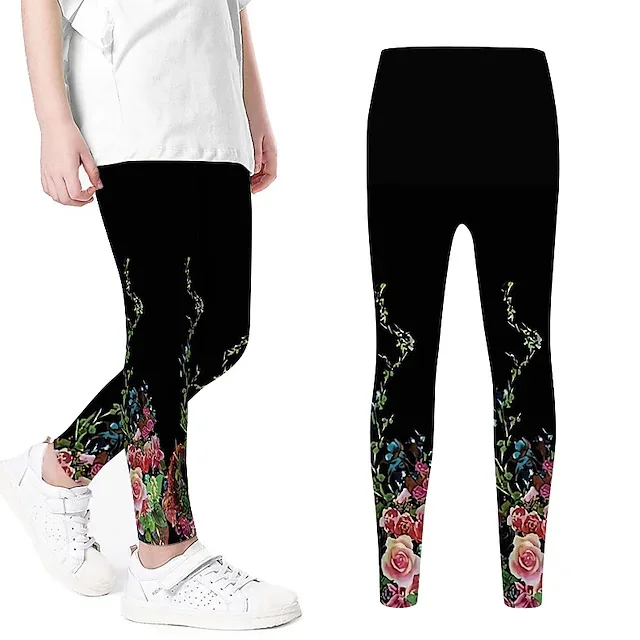 Children\'s Clothing LaceLeggings Personal Fashion Printing Pants