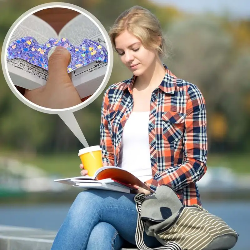 أصحاب صفحة الإبهام لقراءة الخفافيش على شكل إبقاء كتاب مفتوح الإشارات المرجعية المحمولة الإشارات المرجعية حامل صفحة الكتاب الصغيرة للمكتبة المنزلية