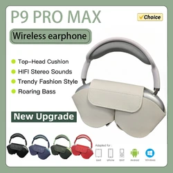 P9 Promax con custodia cuffie Bluetooth Wireless cuffie con cancellazione del rumore auricolari audio Stereo cuffie da gioco supporta TF