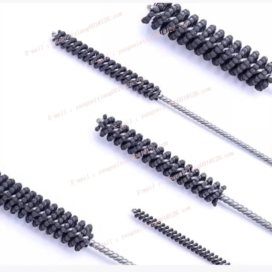 500 Grit Cylinder Hone Ball Brush Tool Silicon Carbide Metal Engine Valve Guides Deburring Carbon Removal Polish Brush Φ3.5-55mm
