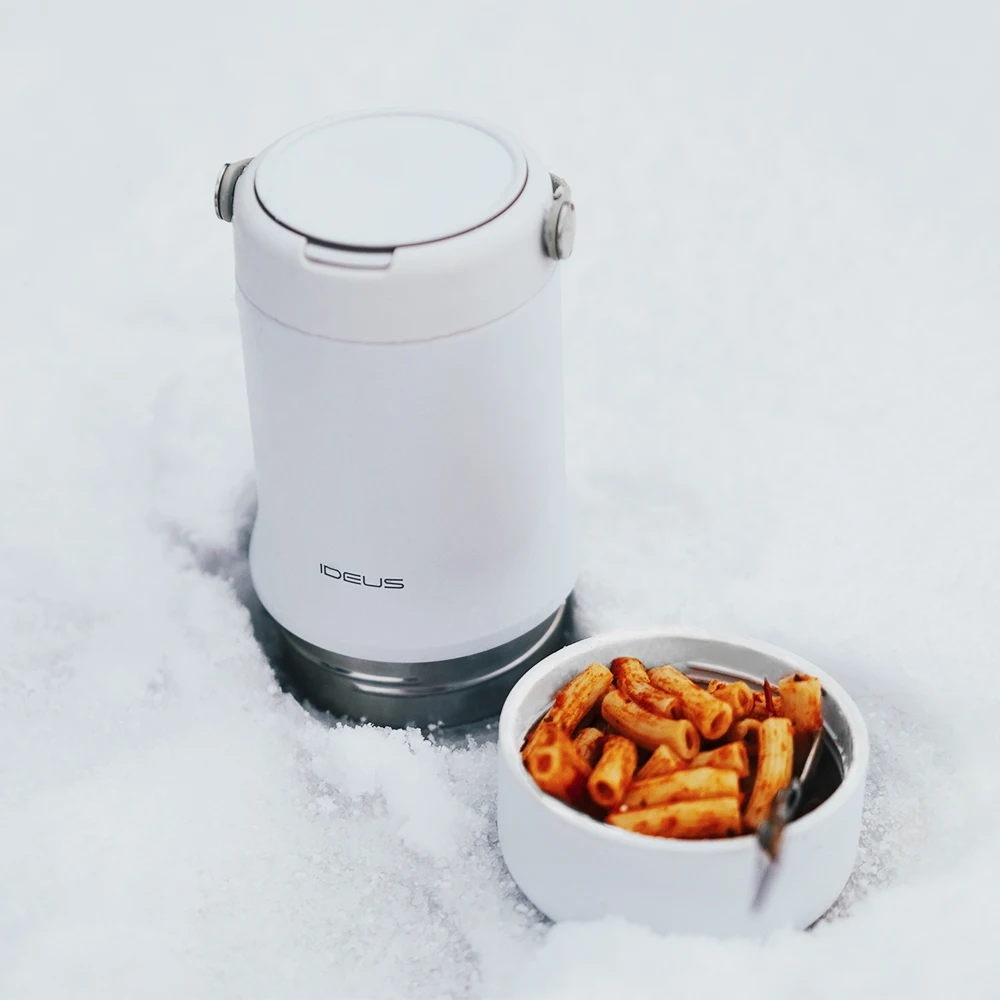 

ideus 304, большая емкость для завтрака из нержавеющей стали с вакуумной изоляцией, портативная кастрюля для приготовления на пару, цельный бенто, ланч-бокс,