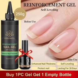 BORN PRETTY 250g Versterking Gel Houden Nagel C Arc UV Bouw Gel Dikte Basis Gel voor Platte Unevenness Super Top Coat