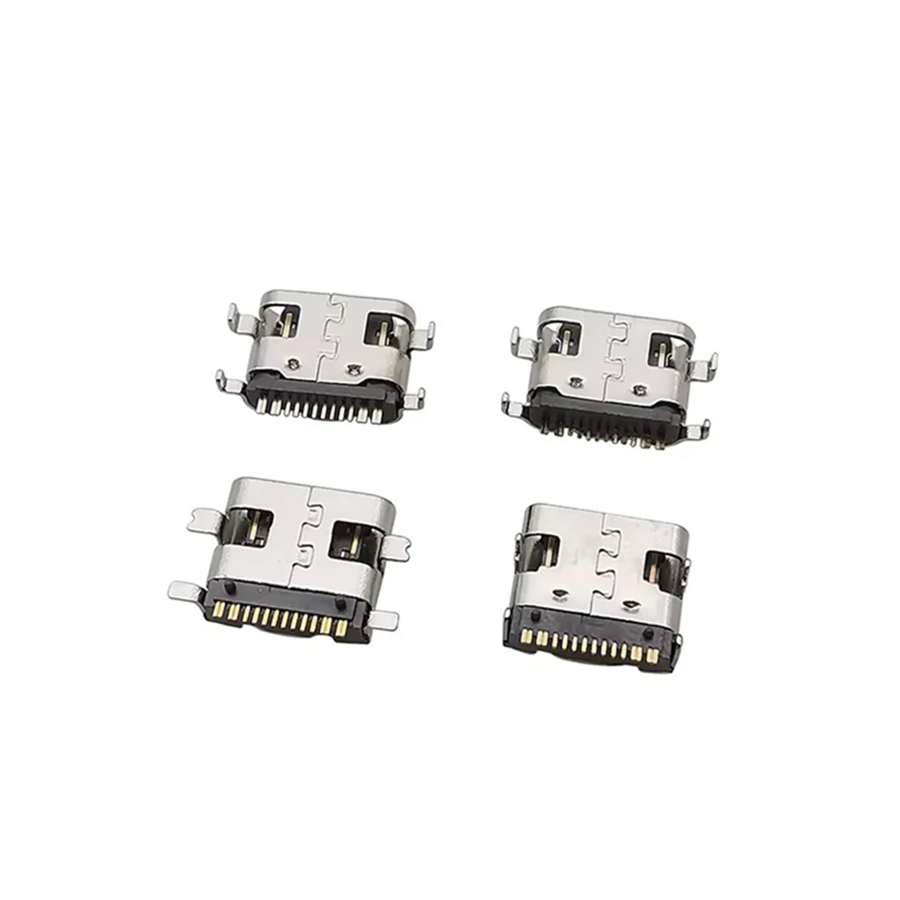 40 Stücke 4 Modelle Micro USB 5Pin/Typ C 6Pin 16Pin Weibliche Jack Stecker SMD DIP Buchse Telefon lade Port DIY Reparatur Adapter – Detail 5