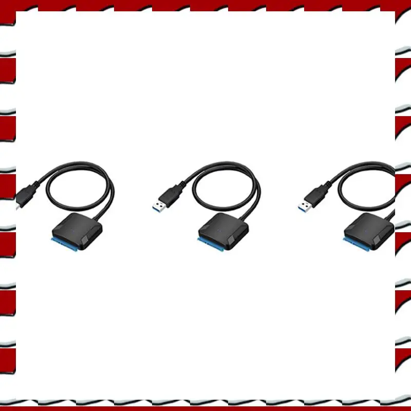 T35C 3X USB 3.0 To Sata Adapter Converter Cable 22Pin Sataiii To USB3,0 Adapters For 2.5 Inch 3.5 Inch Sata HDD SSD
