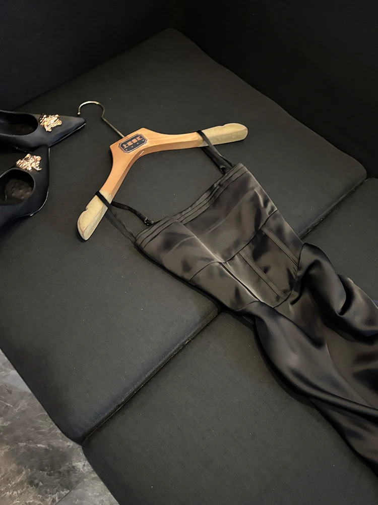 Ele Wijnrood Satijn Dr Afslankende Taille Ontwerp Comfortabele pasvorm U82 Pendelen Sle Dames Dr Zomerseizoen Ci Wear