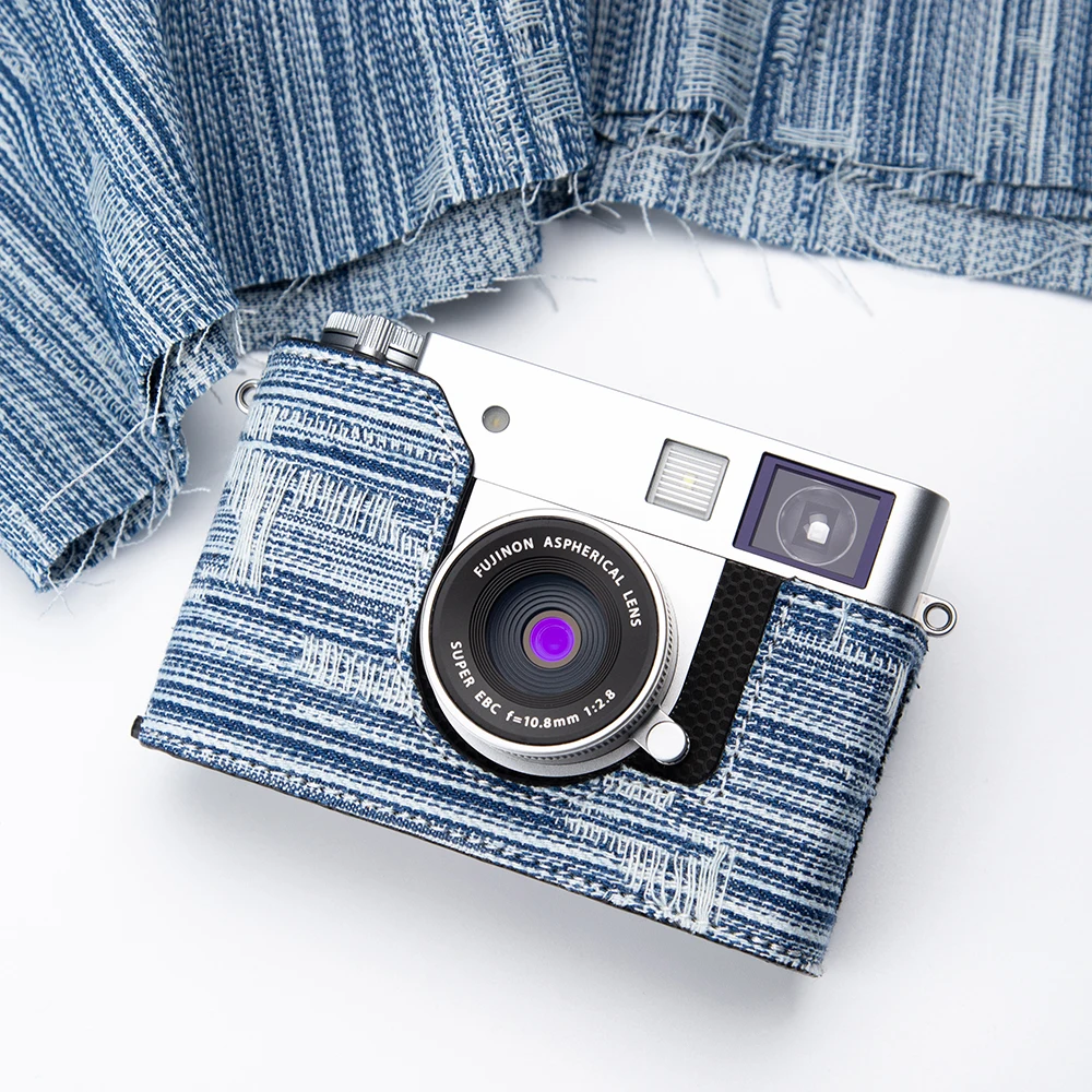 

Xhalf Handmade Camera Bag XT5 Half Bag Genuine Leather X100VI Half Case for Fujifilm X100VI Xhalf XT5 X-T5 Case Protective Case